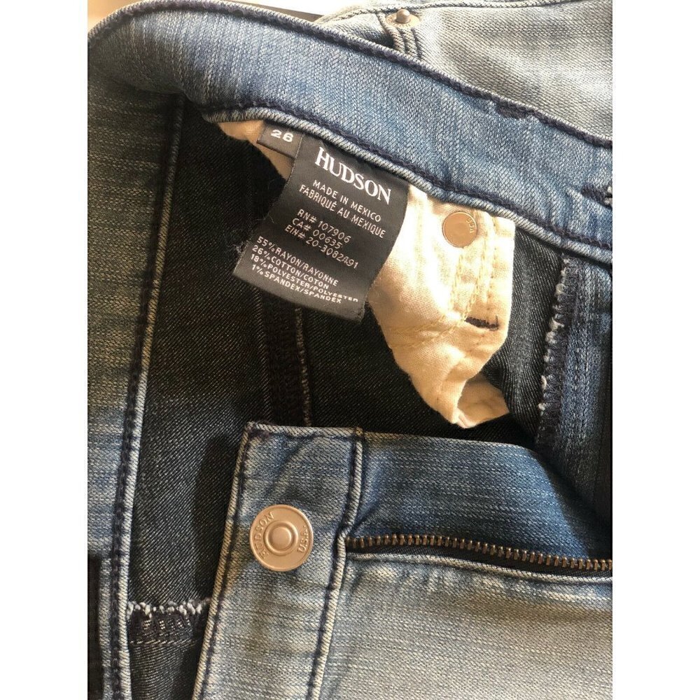 HUDSON Women Tilda Cropped Cigarette Jeans Size 26 - Picture 8 of 12